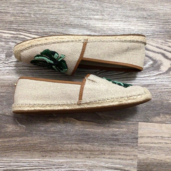 MICHAEL Michael Kors Monstera Leaf Flat Espadrille 7.5 NIB - Picture 3 of 13